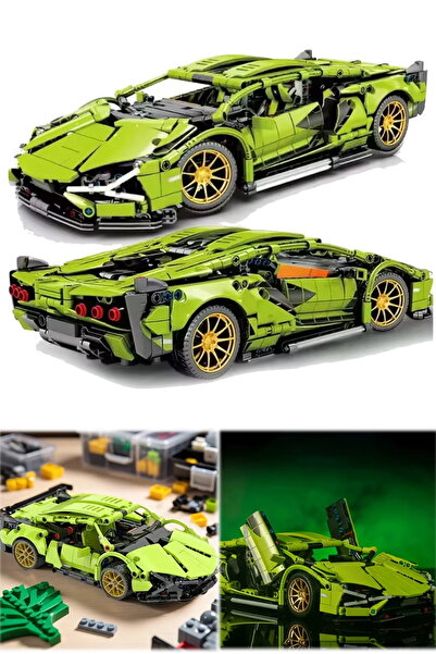 Munico 3650 Parça Gençlerin Yarış Arabası Yapım Blok Set Puzzle Eğitici Eğlen...