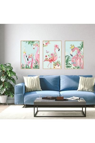 BV Decorative sticker, Flamingo painting, 93 cm, 806STK