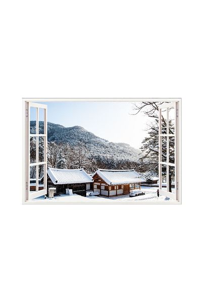 BV Decorative sticker, 3D Window, Winter, 85 cm, 650PCS