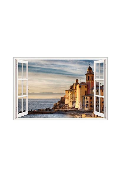 BV Decorative sticker, 3D window, Camogli liguria, 85 cm, 671STK