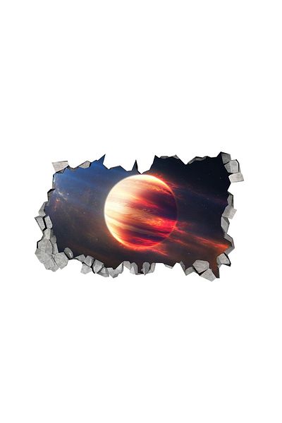 BV Decorative sticker, hole in the wall 3D, Planet, 85 cm, 1041STK-2