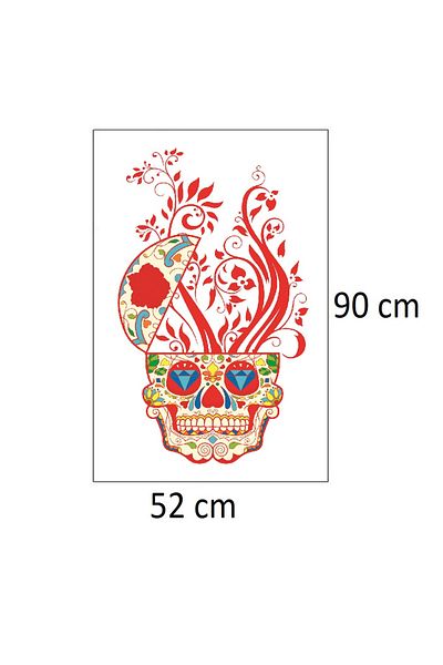 BV Decorative sticker, Skull, 90 cm, 219STK-4