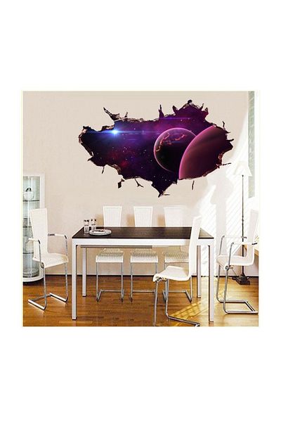 BV Decorative sticker, hole in the wall 3D, Planet, 85 cm, 1035STK-2