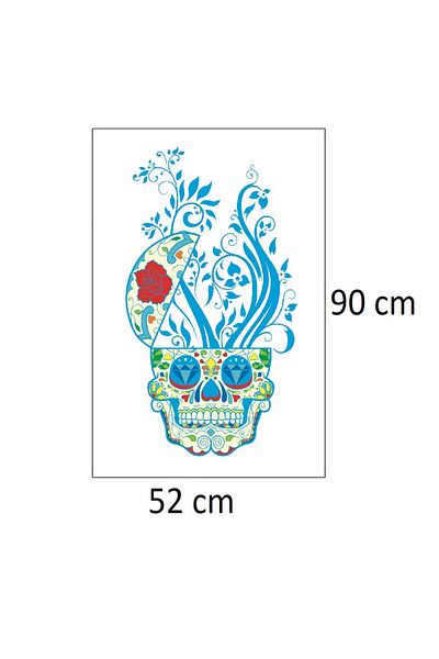 BV Decorative sticker, Skull, 90 cm, 219STK-9
