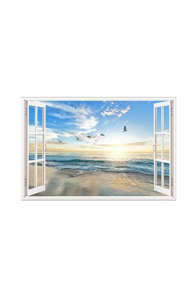 BV Decorative sticker, 3D window, Ocean, 85 cm, 584STK