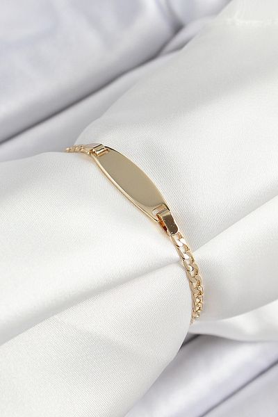 SeyCey.co Brass Oval Model Gold Color Xuping Baby Tag