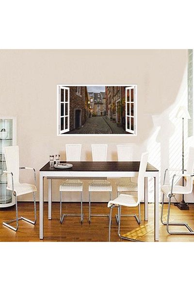 BV Decorative sticker, 3D window, Nuremberg historic center, 85 cm, 570PCS