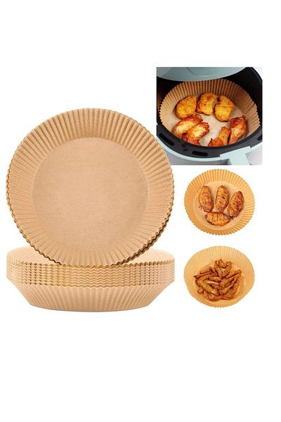 OEM Set of 50 baking papers for air fryer, 16 x 4.5 cm, brown