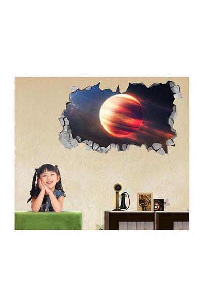 BV Decorative sticker, hole in the wall 3D, Planet, 85 cm, 1041STK-2