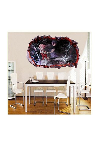 BV Decorative sticker, 3D hole in the wall, Naruto, 85 cm, 1032STK-1