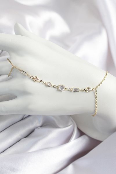 SeyCey.co Brass Zircon Stone Y Model Gold Color Women's Shahmeran
