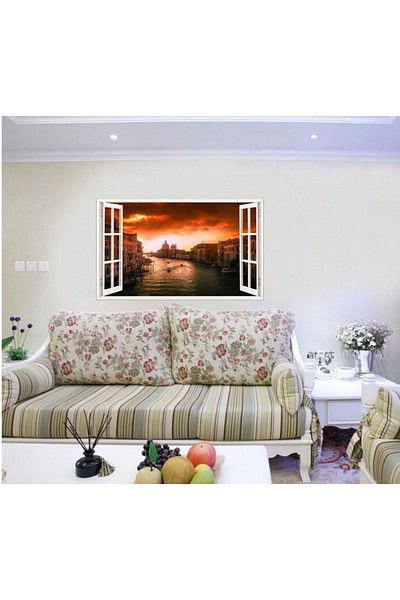 BV Decorative sticker, 3D Window, Vienna, 85 cm, 567STK