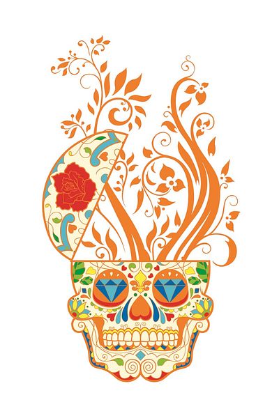 BV Decorative sticker, Skull, 90 cm, 219STK-7