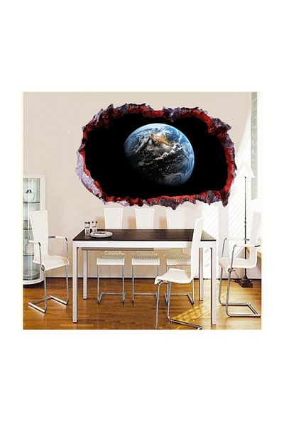 BV Decorative sticker, hole in the wall 3D, Planet, 85 cm, 1036STK-1
