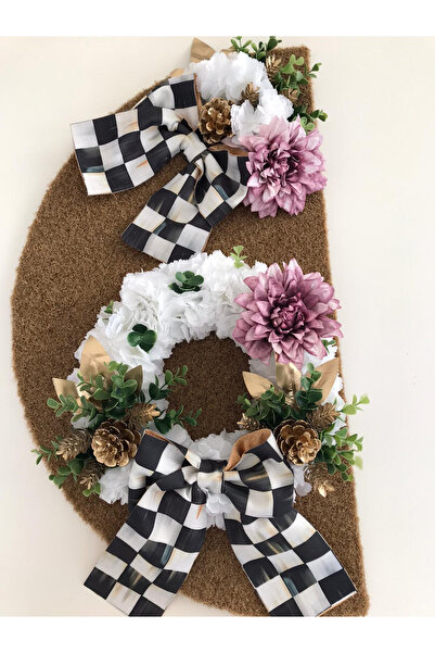 Zelis Design Mackenzie Kurdeleli Kapı Süsü Coco Paspas 2`li set