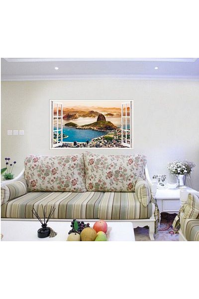 BV Decorative sticker, 3D Window, Rio de Janeiro, 85 cm, 569STK
