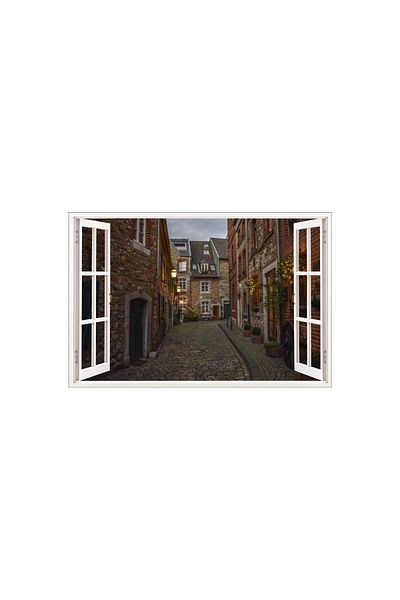 BV Decorative sticker, 3D window, Nuremberg historic center, 85 cm, 570PCS