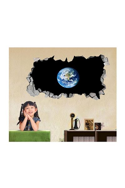 BV Decorative sticker, hole in the wall 3D, Planet, 85 cm, 1038STK-1