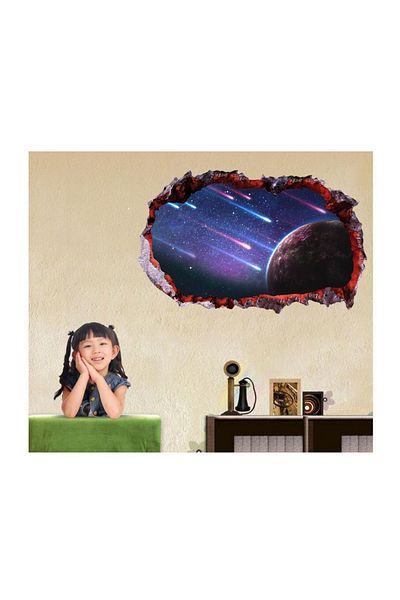 BV Decorative sticker, hole in the wall 3D, Planet, 85 cm, 1045STK-1