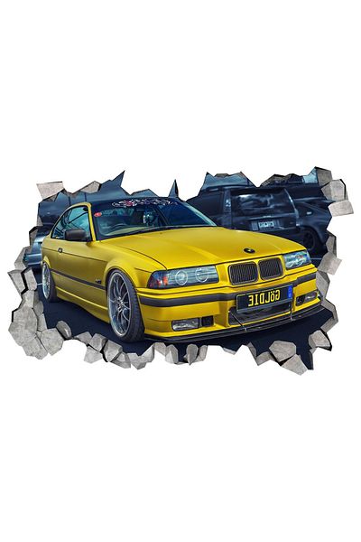 BV Decorative car sticker, 3D hole in the wall, 80 cm, 1010STK-1