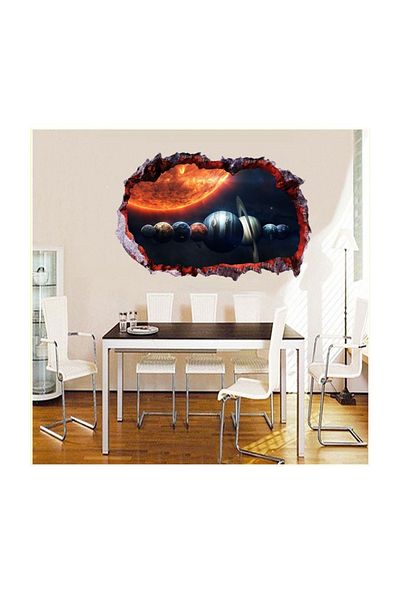 BV Decorative sticker, hole in the wall 3D, Planet, 85 cm, 1037STK-2