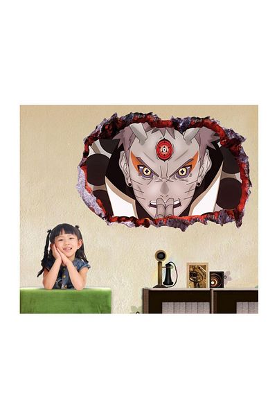 BV Decorative sticker, 3D hole in the wall, Naruto, 85 cm, 1053STK-1