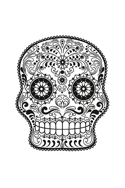 BV Decorative sticker, Skull, 78 cm, 216STK-7
