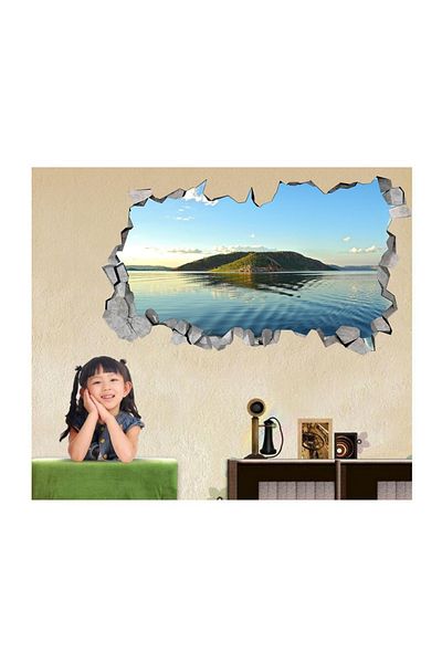 BV Decorative sticker, hole in the wall 3D, Island, 85 cm, 177STK-1