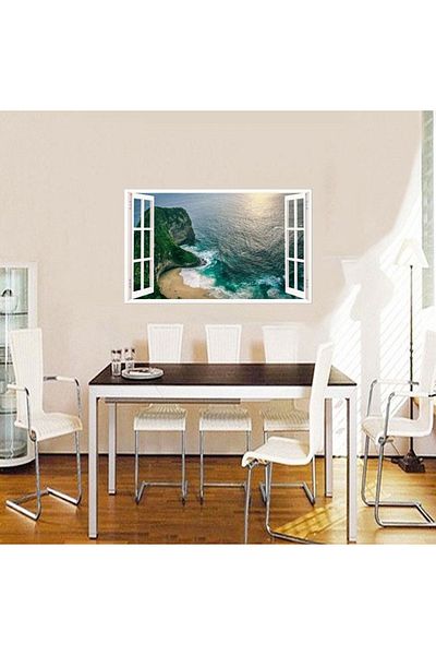 BV Decorative sticker, 3D window, Ocean, 85 cm, 590PCS