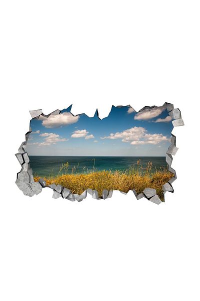 BV Decorative sticker, 3D hole in the wall, Ocean, 85 cm, 163STK-2