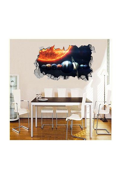 BV Decorative sticker, hole in the wall 3D, Planet, 85 cm, 1037STK-1