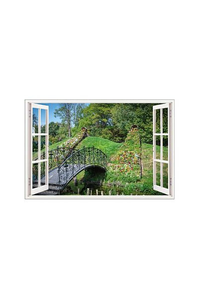 BV Decorative sticker, 3D Window, Bridge, 85 cm, 639STK