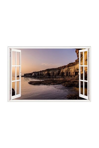 BV Decorative sticker, 3D window, Ocean, 85 cm, 618STK