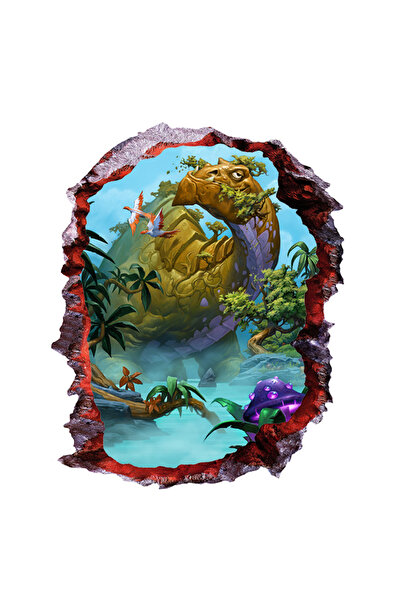 BV Autocolant decorativ cu dinozauri, 85 cm