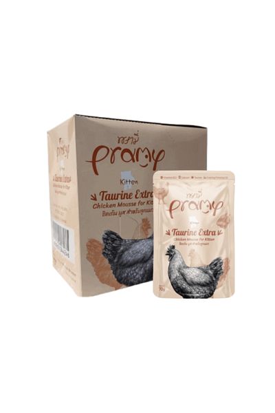pramy Carton Brami Kitten Mousse Chicken with Taurine 12 Sachets