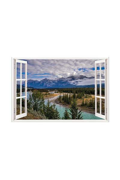 BV Decorative sticker, 3D Window, Jasper National Park, 85 cm, 688STK