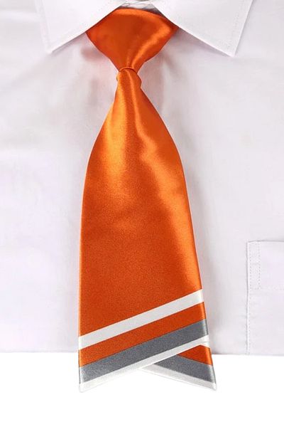 Waves And Pebbles Orange Women's Tie