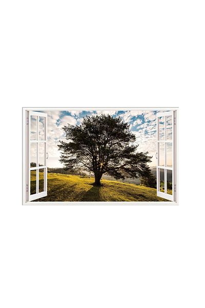 BV Decorative sticker, 3D window, Tree, 85 cm, 632STK