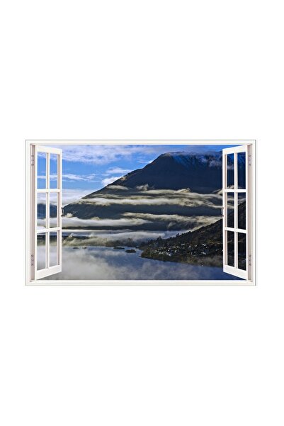 BV Sticker decorativ, Fereastra 3D, Munte, 85 cm, 660STK