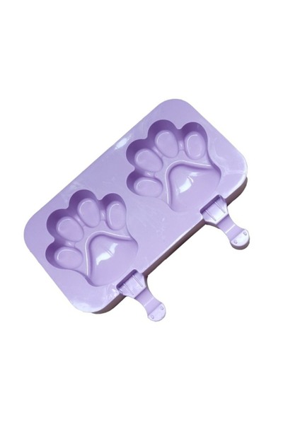 BV Formă de înghețată din silicon, labă cu 2 cavități și capac din silicon, v...