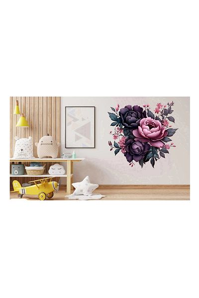 BV Decorative sticker, Flowers, Multicolor, 61 cm, 1325STK-6