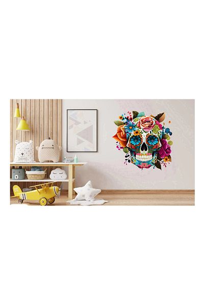 BV Decorative Sticker, Sugar Skull, Multicolor, 64 cm, 1201STK-3