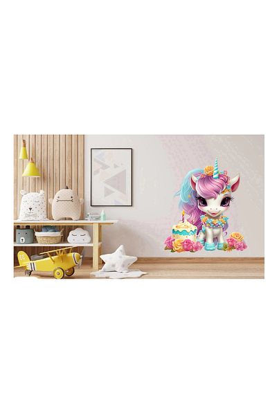BV Decorative sticker, Unicorn, Multicolor, 68 cm, 1333STK-1