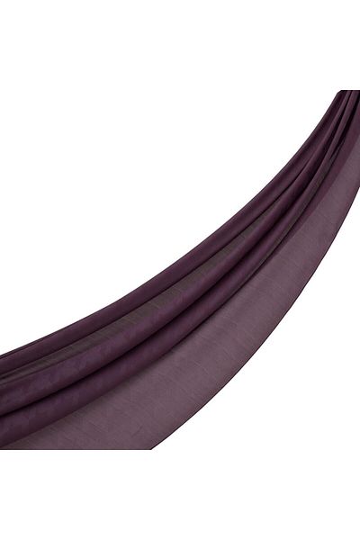 ipekevi Crowbar Patterned Monogram Shawl - Fig Purple