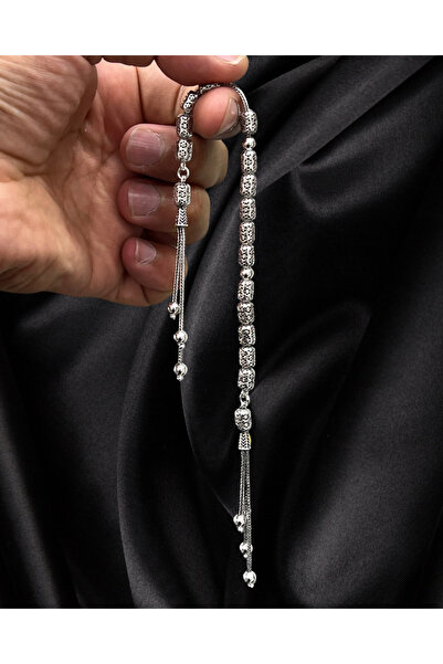 Erbab i Kehribar ÖZEL TASARIM 925 AYAR GÜMÜŞ ZAZA TESBİH