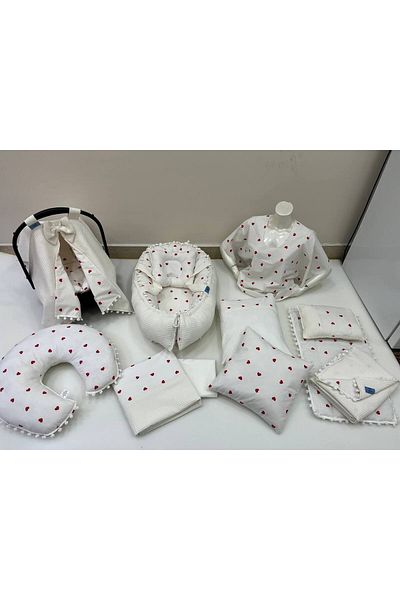 BUSEBABYHOME غطاء ووسادة لعربة الأطفال Babynest متعددة الأغراض، مجموعة مكونة من 15 قطعة