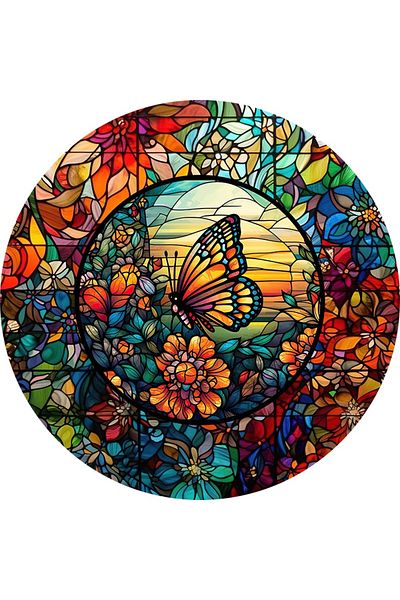 BV Decorative sticker, Butterfly, Multicolor, 60 cm, 1278STK-2