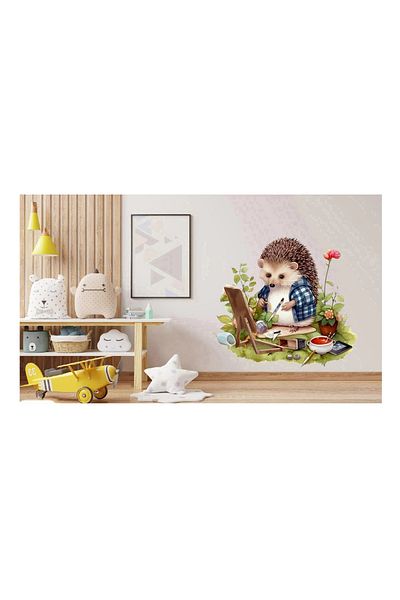 BV Decorative sticker, Hedgehog, Multicolor, 67 cm, 1276STK-1