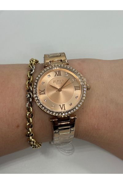 JG. Polo Club Jg.Polo Club Rose Gold Color Roman Numbers Steel Color Do Not Change Women's Watch