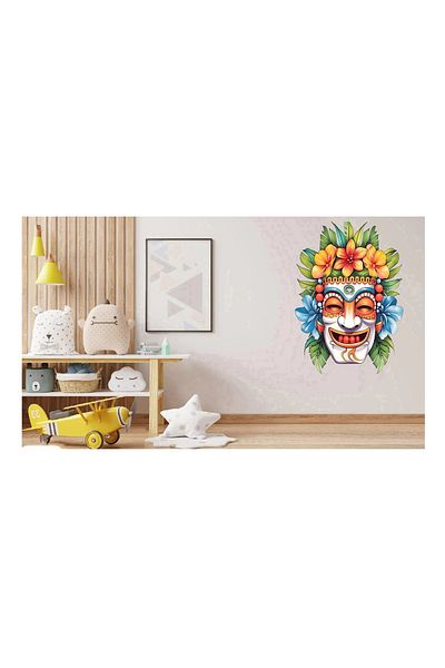BV Decorative sticker, Mask, Multicolor, 75 cm, 1288STK-4
